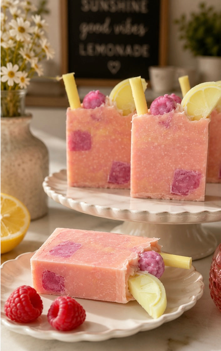 Plant Based || Raspberry Lemonade || Bar Soap