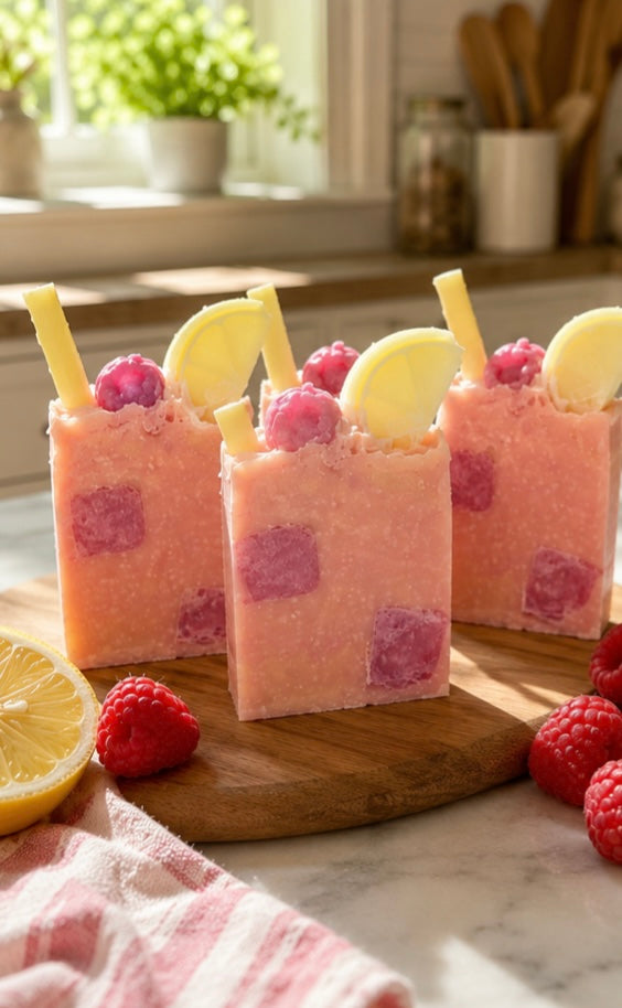 Plant Based || Raspberry Lemonade || Bar Soap