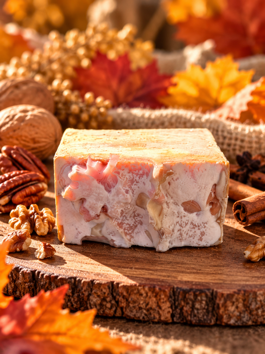 Plant Based|| Pecan, Espresso, Caramel, Cinnamon, Ginger||Falling Leaves||Bar Soap
